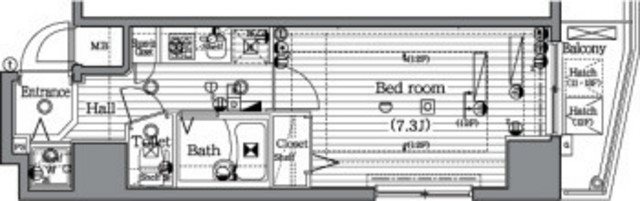 ガラ・ステージ御茶ノ水  601号室 間取り