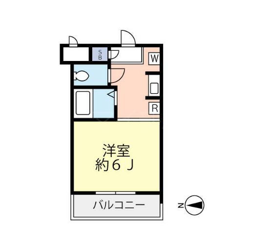 グランヴァン四谷三丁目  406号室 間取り