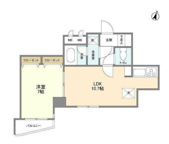 KDXレジデンス日本橋浜町 間取り
