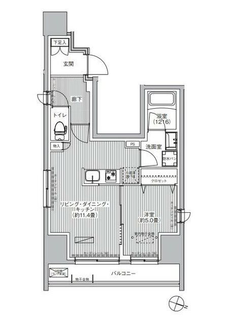 グランフォークス神田イーストタワー      906号室 間取り
