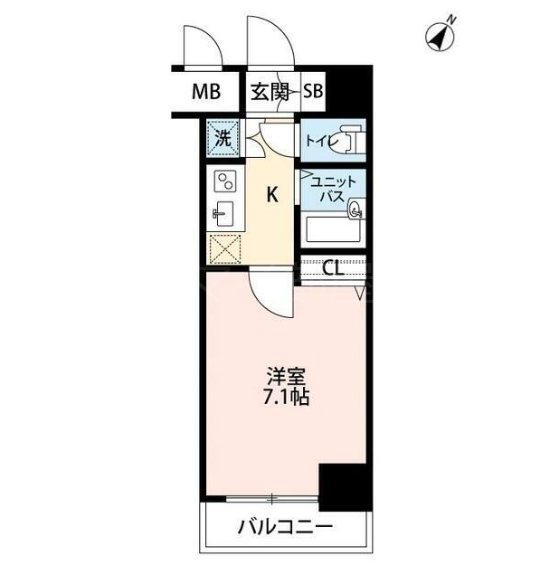 プレール日本橋弐番館   1004号室 間取り