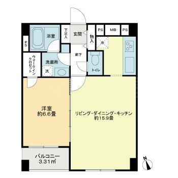 レーベンシティオ浅草ハイセレサ 間取り