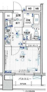 パークウェル秋葉原   間取り