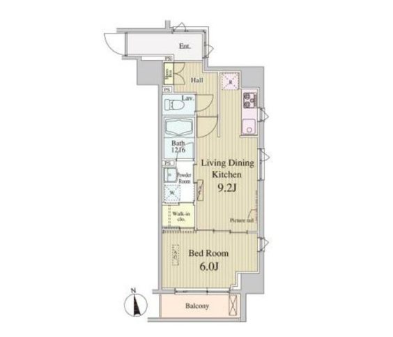SK-ONE市ヶ谷 間取り