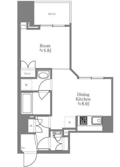 アプレシティ日本橋小伝馬町   間取り