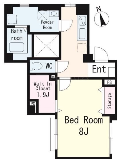 ラボム  205号室 間取り