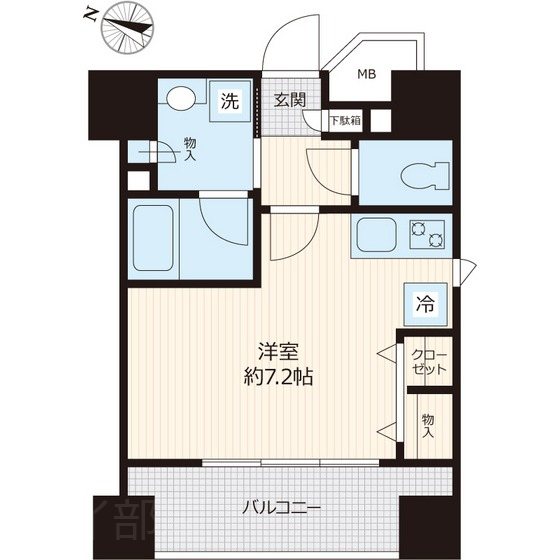 ナビウス東日本橋Ⅰ番館  503号室 間取り
