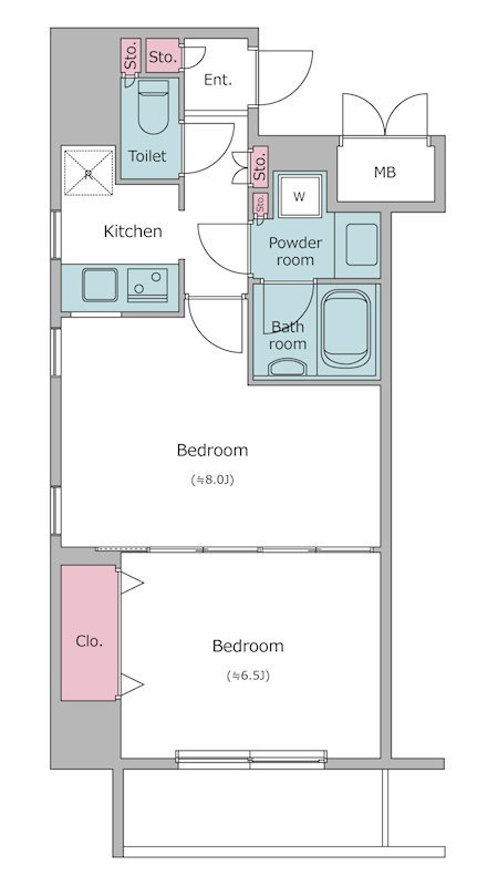 レジディア神田岩本町Ⅱ 間取り
