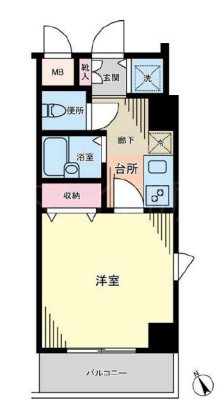 トーシンフェニックス新宿余丁町  間取り