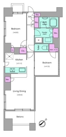レジディア日本橋馬喰町  間取り