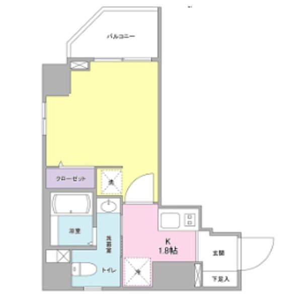クローバーコート黒門町   203号室 間取り