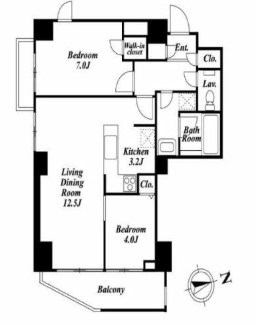 ダイアパレス蔵前 間取り