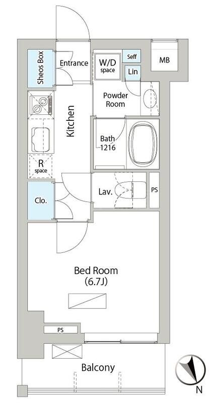 バウスフラッツ日本橋馬喰町 間取り