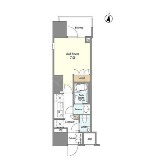 ルジェンテ文京湯島    204号室 間取り