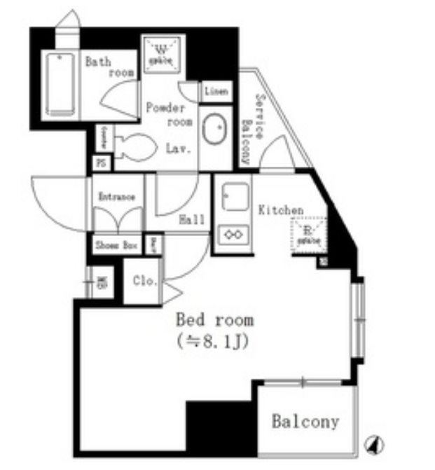アーバネックス神保町      801号室 間取り
