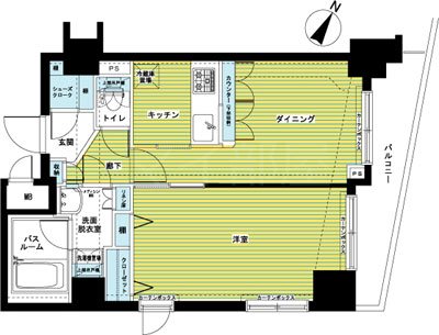 トーシンフェニックス日本橋浜町弐番館 間取り