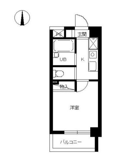 スカイコート神楽坂第2    903号室 間取り