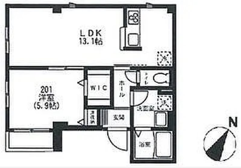 アンソレイユ谷中 間取り