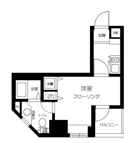 クローバーコート黒門町 間取り