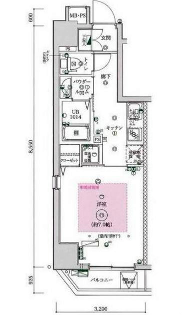 フェルクルールプレスト文京湯島   間取り