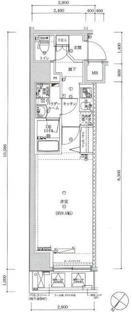 スパシエ日本橋エセンザ 間取り