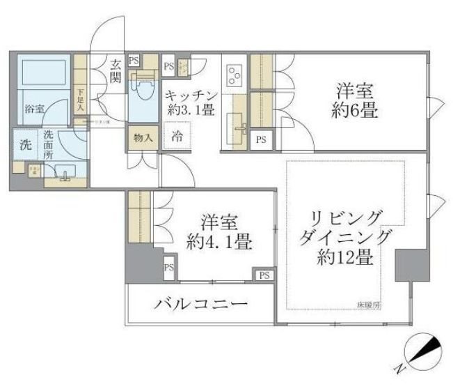 ブリリア日本橋茅場町 間取り
