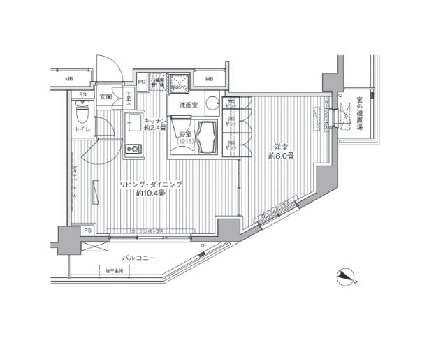ヒューリックレジデンス茗荷谷   609号室 間取り