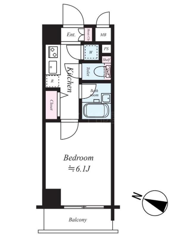 パレステュディオ飯田橋 間取り