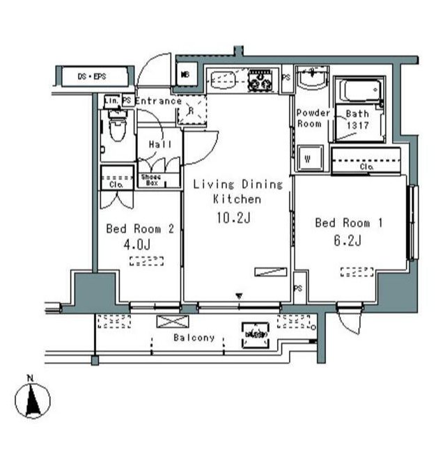 パークアクシス仲御徒町 間取り