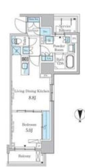 パークアクシス蔵前 間取り