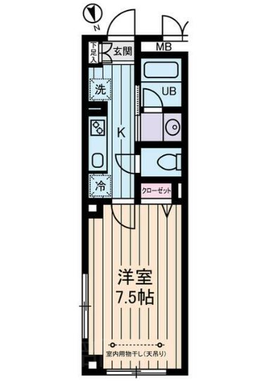 コーポTO      201号室 間取り