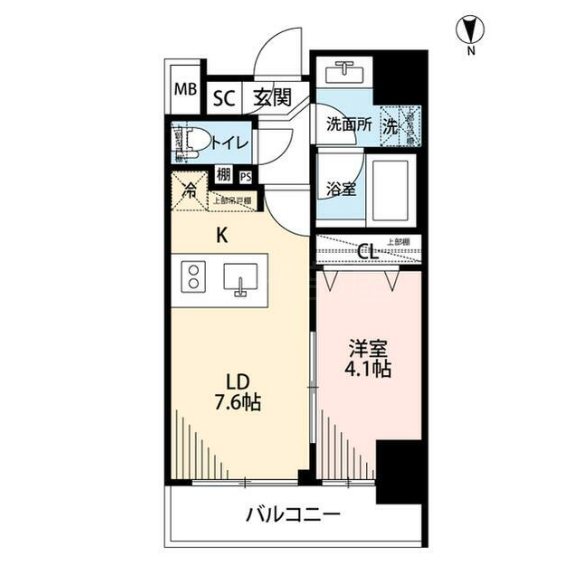 プレール・ドゥーク秋葉原Ⅲ  701号室 間取り
