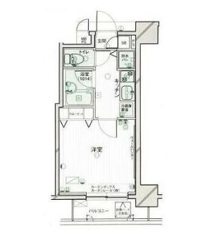 パークウェル神楽坂弐番館     1002号室 間取り