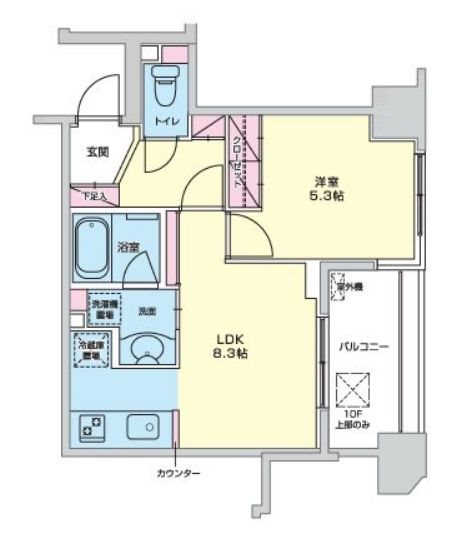 エコロジー柳橋レジデンス     602号室 間取り