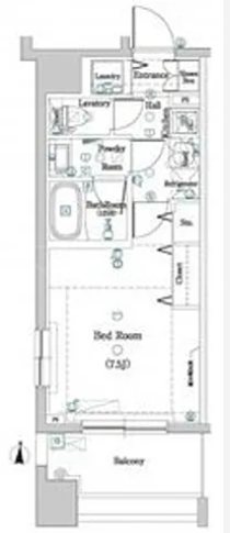 ディップス神楽坂    206号室 間取り