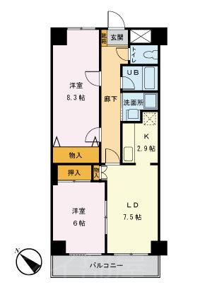 フェリーチェお茶の水 間取り