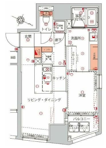 ハーモニーレジデンス千代田岩本町 間取り