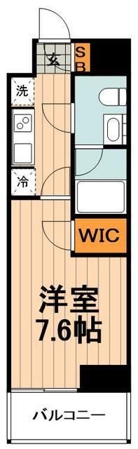 ブリリアイスト上野御徒町  402号室 間取り