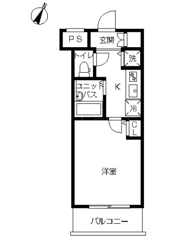 スカイコート文京白山第５ 間取り