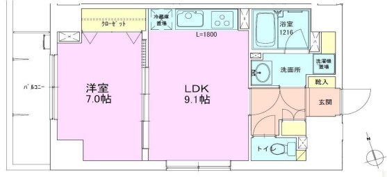 銀座レジデンス参番館   間取り