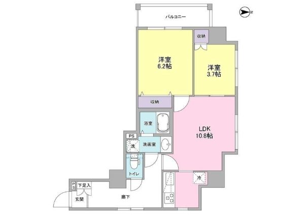 アイビス     702号室 間取り