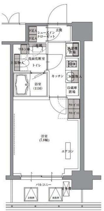 プレジリア人形町 間取り