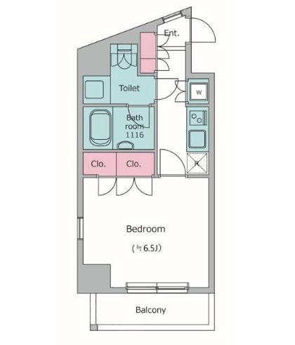 KDXレジデンス日本橋箱崎     406号室 間取り