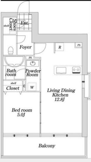 KDX大伝馬レジデンス 間取り