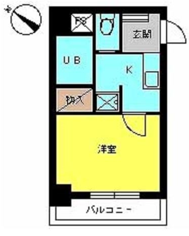 スカイコート日本橋浜町第２ 間取り