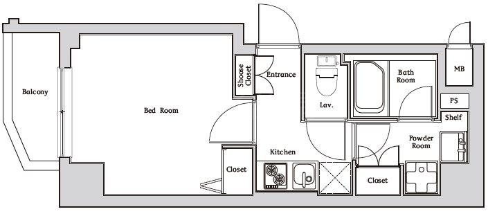 ハーモニーレジデンス神楽坂 間取り