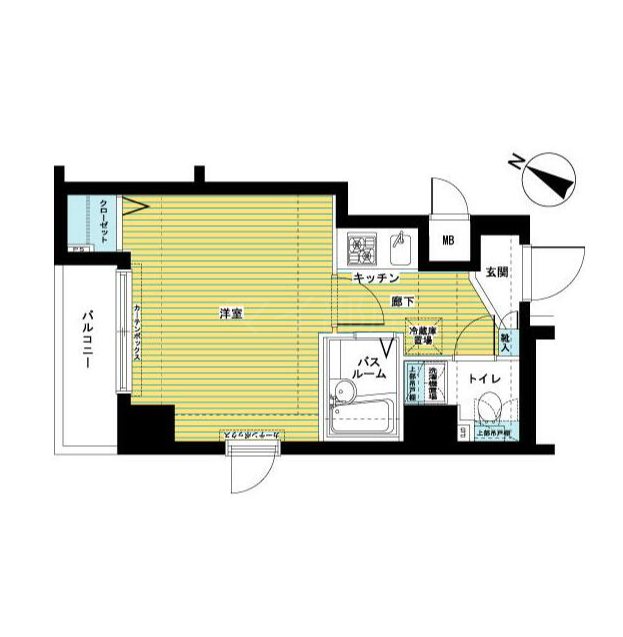 フェニックス日本橋浜町弐番館  505号室 間取り