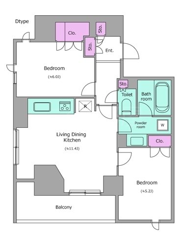 レジディア文京本郷Ⅳ 間取り
