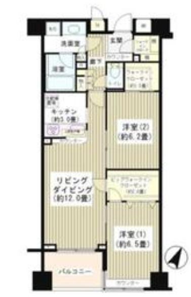 KDXレジデンス日本橋水天宮   203号室 間取り