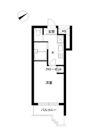 スカイコート市ヶ谷第5    間取り